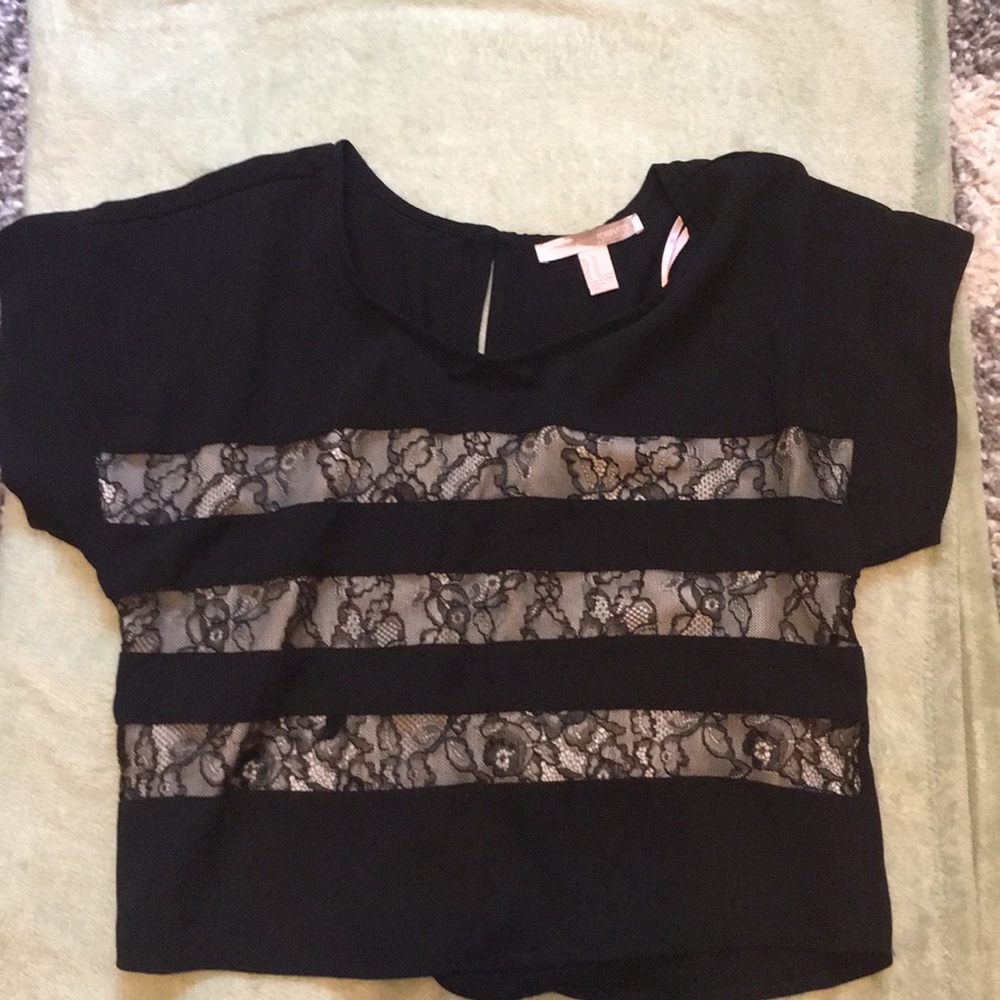 Forever 21 black lace top